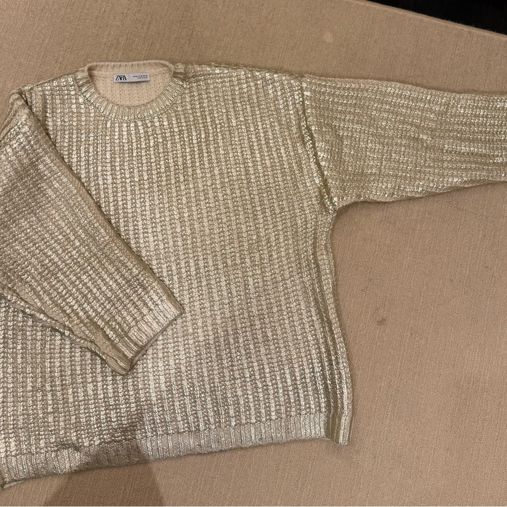 Zara Cream Knit Sweater